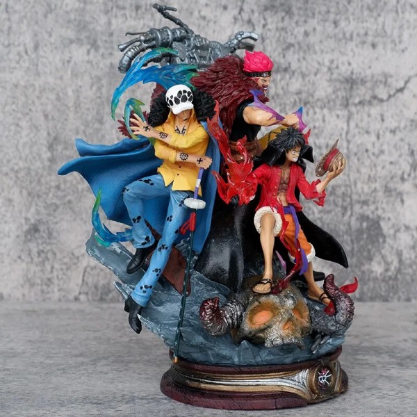 20 cm One Piece Anime Figures Luffy Kid Law Action Figurine Gk Pvc Statue Model Dolls