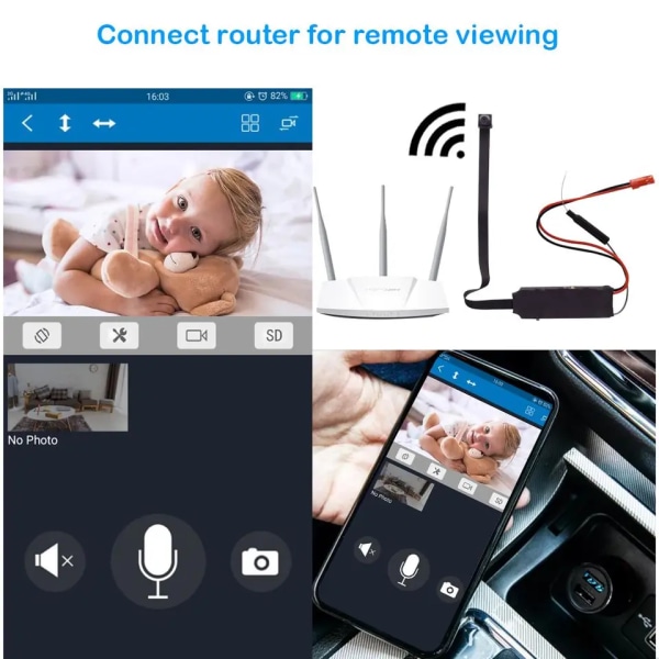 Tee itse WIFI IP mini kamera moduuli liike DV kamera video tallennin koti turva mini videokamera