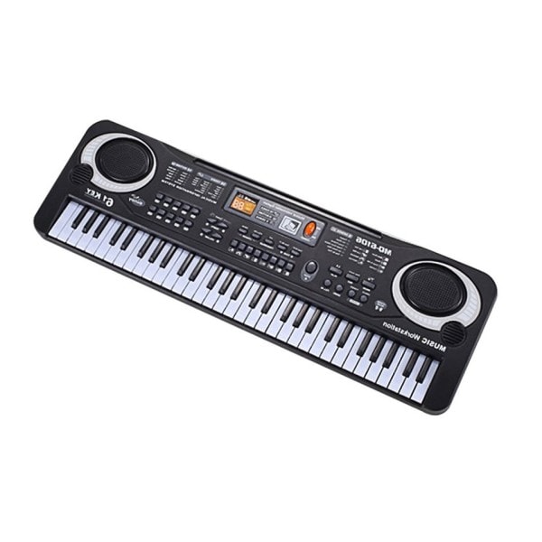 Elektronisk musik tangentbord elektrisk orgel med mikrofon barn musikaliskt instrument