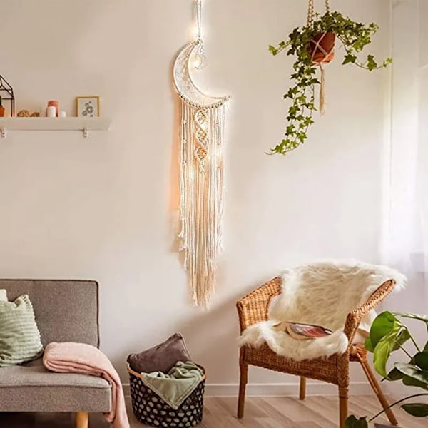 96 cm Bohemian Chic Macrame Vägg Hängande Tapestry Rum Dekor
