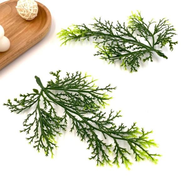 5 stk jul grøn fyr nåle kunstig blomst falsk plante