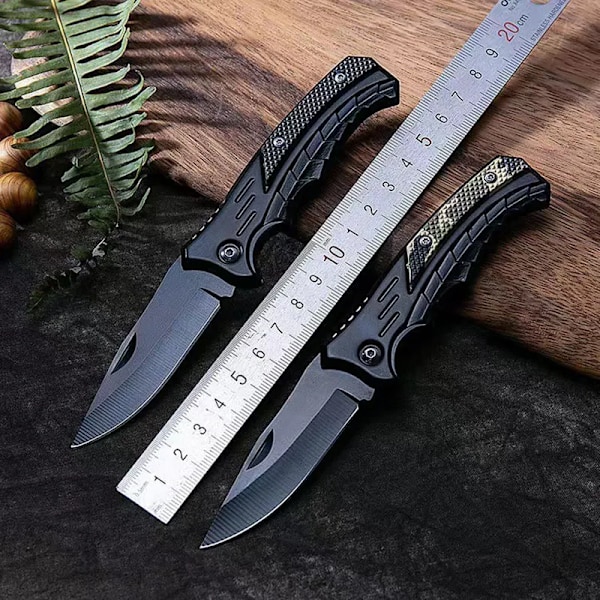 Utendørs Camping Survival Kniv Rustfritt Stål Fleggbar Kniv Multitool Lommekniver EDC Kniver