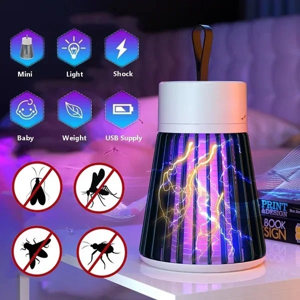 UV Mygg Lampe USB Lade Anti Mygg Lampe Pest Kontroll Lampe(Nei Batteri)