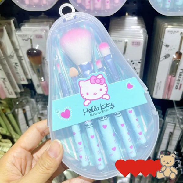 Sanrio Meikki Brush Setti Hello Kitty Anime Muoti korut poskipuna kulmakarvat huuli luomiväri sivellin kauneus työkalut