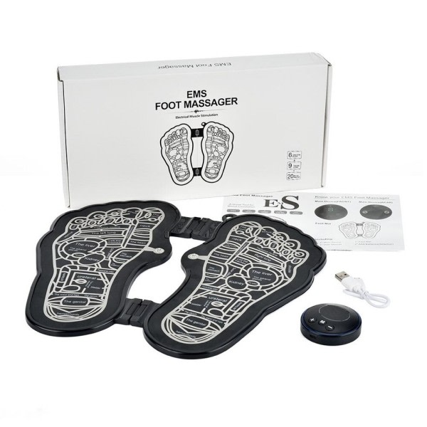 Fod massager pude muskelstimulator forbedrer blodcirkulation lindrer smerter foldbar fødder massage
