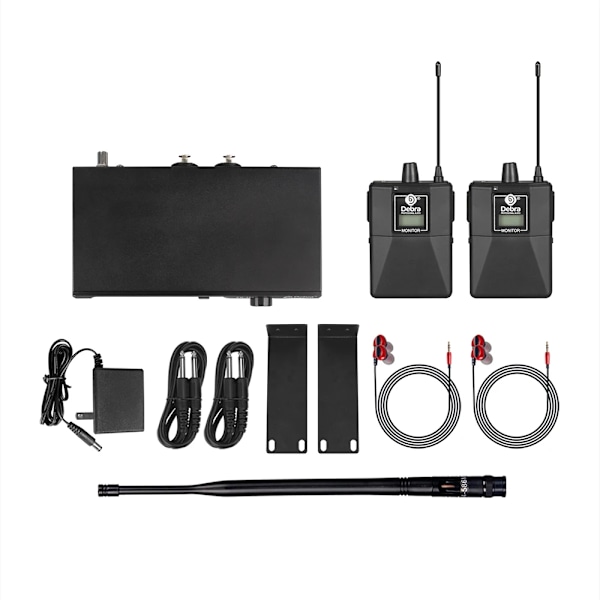 Debra ER-102 UHF Singal Channel In Ear  Scen Monitor Trådlöst System Med Flera Sändare För Små Scen Föreställningar
