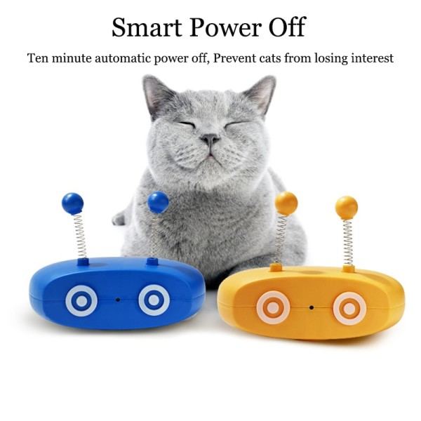 5i1 Katt Interaktiva Leksaker Roliga Husdjur Katt Teasing Robot Laser Leksaker Automatisk Styrning Gående Katt pinnar Vår Ball Fågelljud