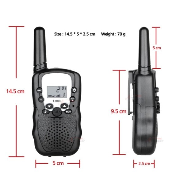 Kids Walki Talki 2 pieces Celular Handheld Transceiver Phone Radio