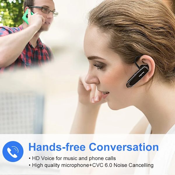 Langaton Bluetooth 5.0 Kuulokkeet Hands Free Mini Kuulokkeet 22H Musiikki Soitot Kuulokkeet