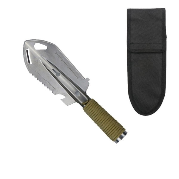 Bärbar Camping Vandring Resa Pinic Spade Multifunktionell Ordnance Spade Överlevnad Utomhus Utrustning Trädgård Verktyg