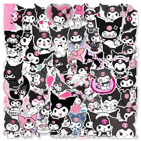 50 kpl Kawaii Anime Kuromi tarrat
