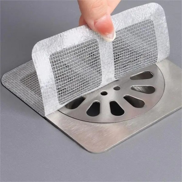 20 bitar Badrum Sho Drän Filter - PVC Vävd Dränage Mesh Net Hår Fångare