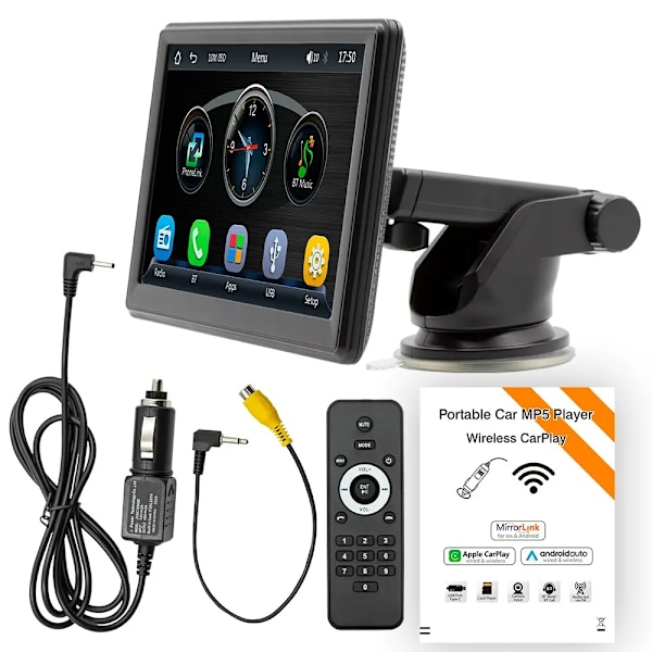 7 tuuman auto radio multimedia video soitin langaton Carplay ja langaton Android auto kosketusnäyttö aurinko visiiri