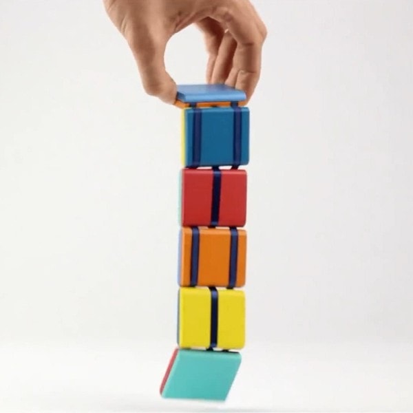 Färgglad klaff trä stege förändring visuell illusion nyhet dekompression gåva anti stress barn's fidget leksaker