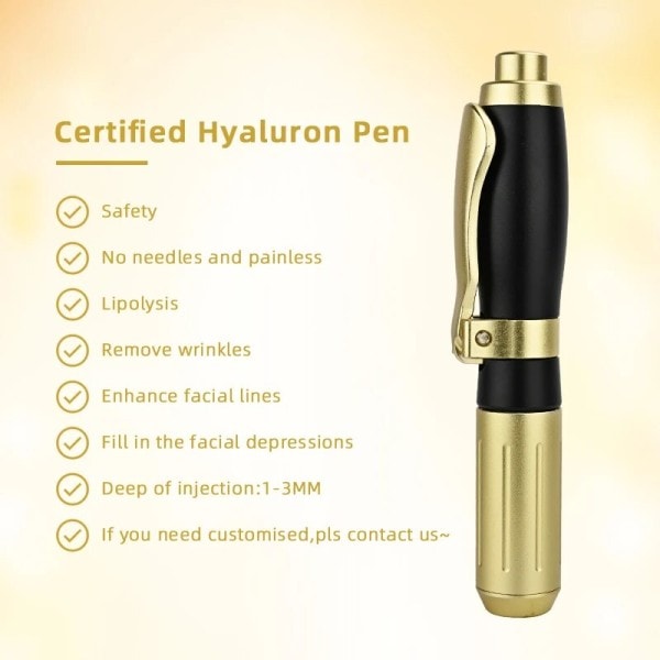2IN1 0,3ml 0,5ml korkea paine hyaluron kynä huuli täyte sumutin neulaton sumutin ryppyjen poisto ihon hoito työkalut