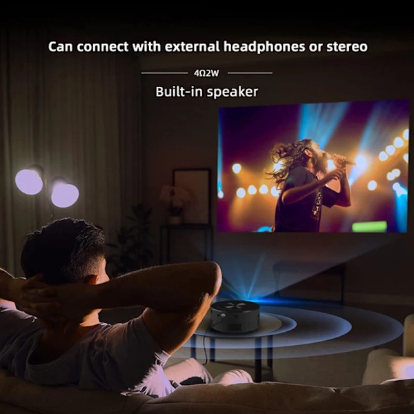 Mini Projektori Kannettava Lcd Video Elokuva Multimedia Kotiteatteri Elokuva soitin
