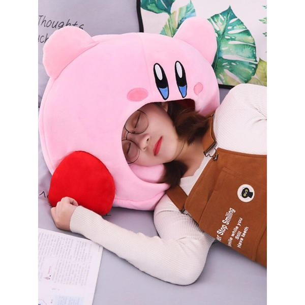 Pink elver lur pude kæledyr rede Kawaii udstoppet legetøj