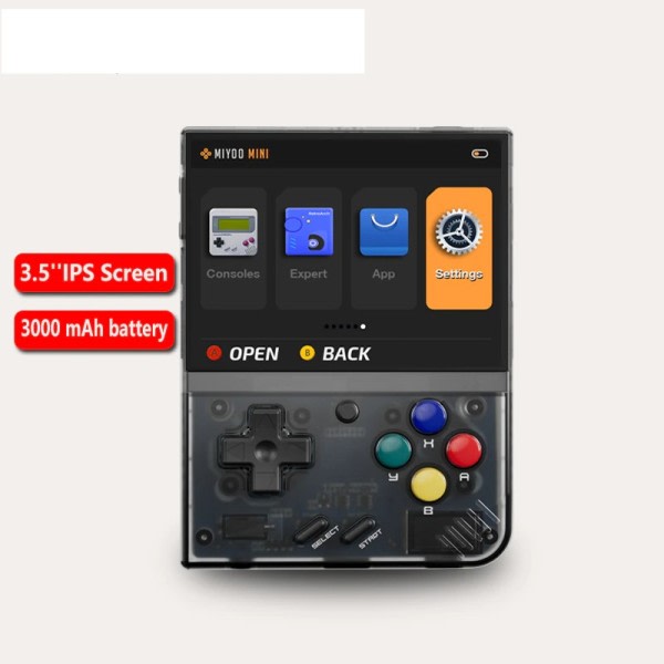 Mini Plus Portable Retro Håndholdt Spill konsoll  IPS HD Skjerm Barn's Linux System Classic Gaming Emulator