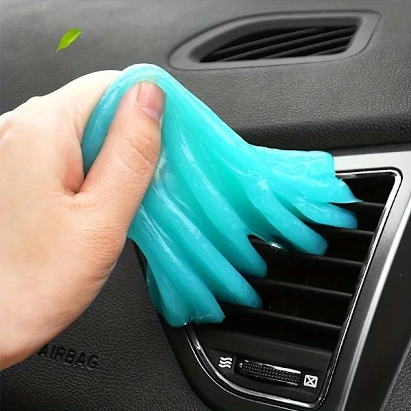 Återanvändbar Magic Air Outlet Damm Mjuk Mud 2 delar RV Super Clean Slime Dust Cleaner