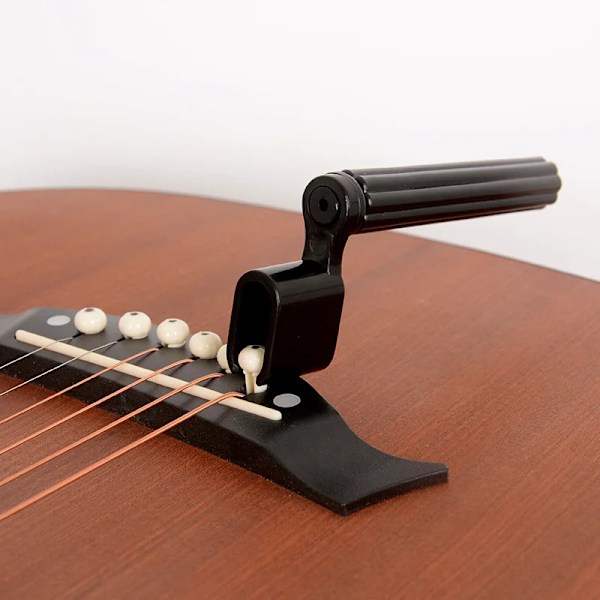 Akustisk gitar streng vinder bro fjerner pinne trekker streng kutter multifunksjonell gitar tuning verktøy