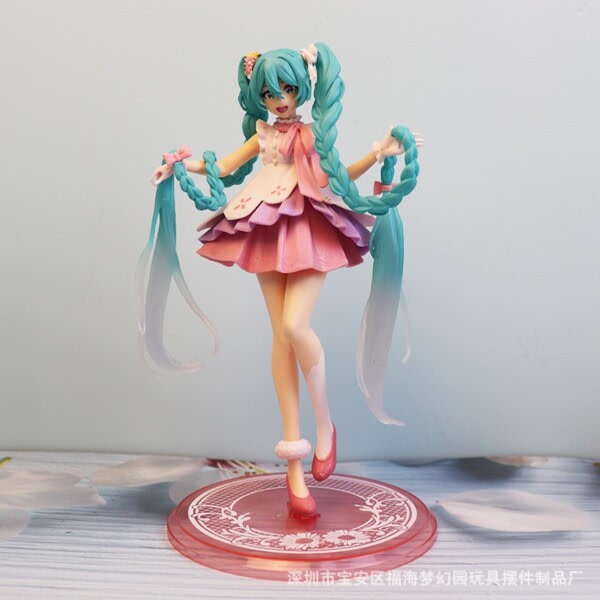 Ny Anime Hatsune Miku Cute Kawaii Virtual Singer Miku Manga Statue Figurines