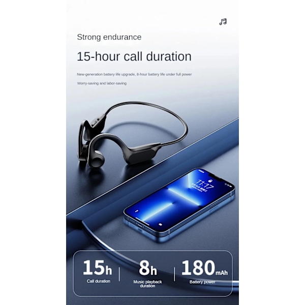 Langaton kuulokkeet urheilu uinti Bluetooth yhteensopiva kuulokkeet