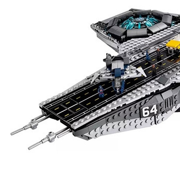 Helicarrier Model Aircraft Carrier Bygge Klodse Shield Serie Start Plan Bricks Legetøj