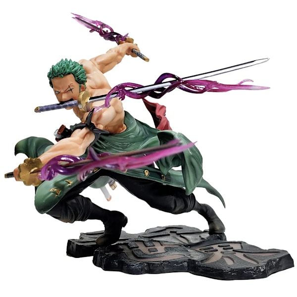 18CM One Piece Luffy Figur Roronoa Zoro Three-Blade Sa-Maximum Manga Anime Staty PVC Action Collection Modell Leksaker
