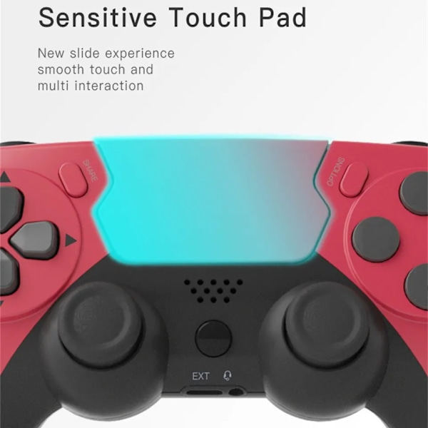 Trådlös Gamepad med Six Axis Gyroscope Game Controller For PS4 PS3 Console