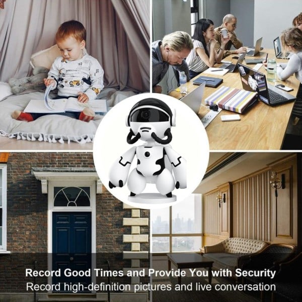 Sikkerhet Beskyttelse Smart Hjem Full HD 1080P Automatisk Overvåking IP TV Hjem Wifi Kamera Space Robot Baby Kamera Monitor