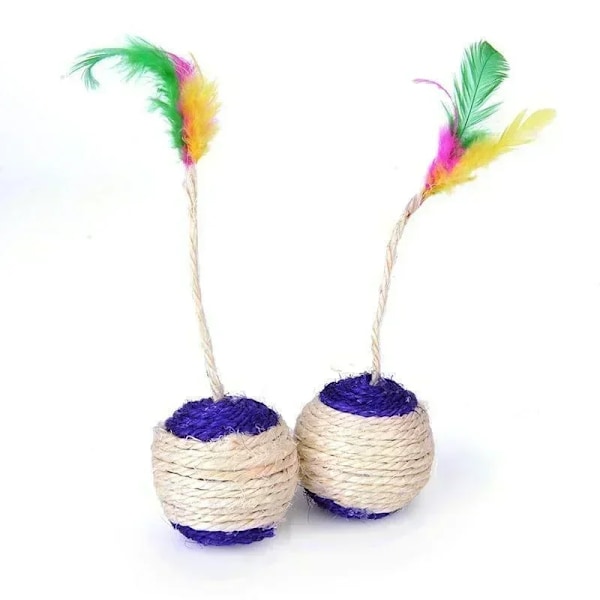 Cat Toy Sisal Krapa Bol Träning Interaktiv leksak