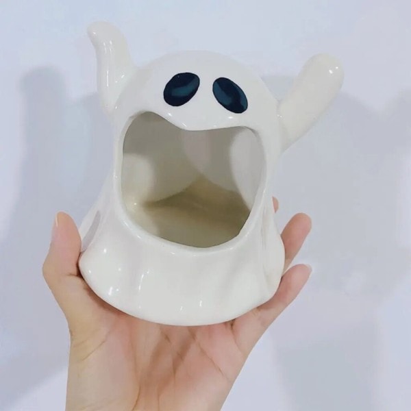 Stearinlys Stage Keramik Ghost Lysestage Duftende Stearinlys Stage Hængende TeaLys Lysestage Bryllup Engel Bord Dekor