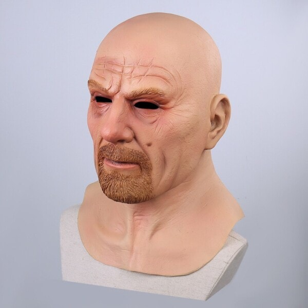 Film Kjendis Latex Mask Breaking Bad Professor Mr. White Realistic Kostume