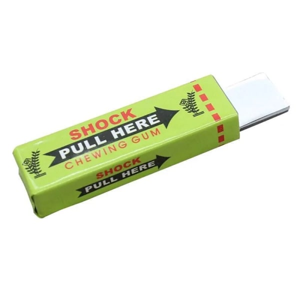 Elektrisk Chock Skämt Tugga Gummi Dra Huvud Chockande Leksak