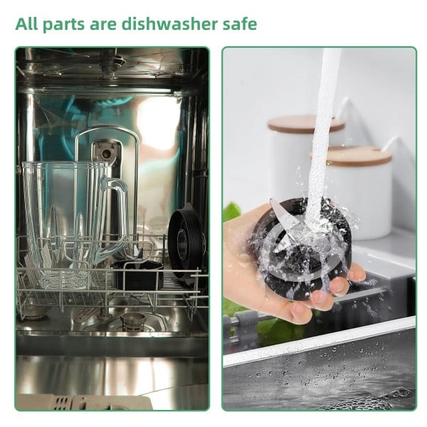 1300W Smoothie Blender med 1,5L Glass Klasse Personlige Blendere Combo for Fryst Frukt Drikker