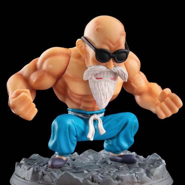 Dragon Ball Z Action Figur Muscle Kame Sen DBZ PVC  Anime Figurine Boxed Master Roshi Collection Figura Leker