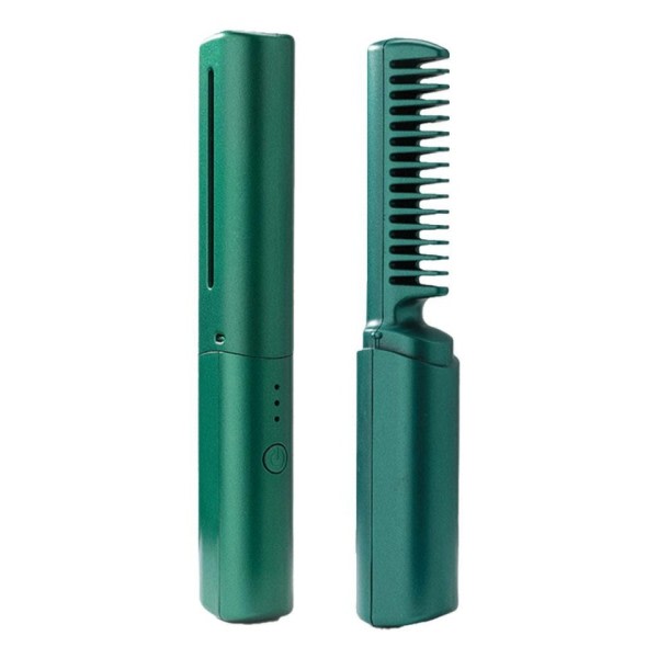Wireless Professional Hår Rightener Curler Comb Rask Opvarming Negative Ion Rightening Curling Brush