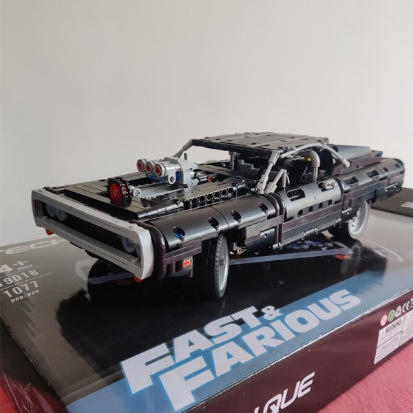 Teknisk Dodge lader racing bil modell bygg blokker 42111 klosser leker