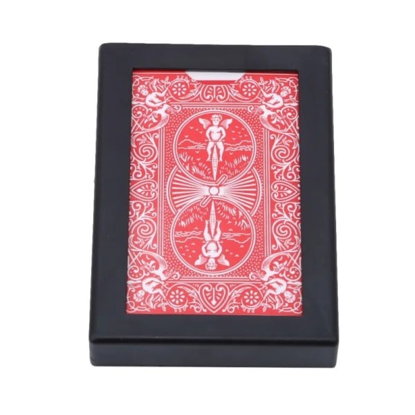 Överraskning Återställ Låda Magic Tricks Svart Plast Låda Trasig Papper Kort Fodral Närbild Magic Tricks Props Leksaker