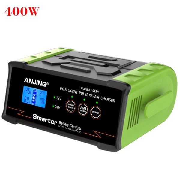 400W 12V-24V Bil Batteri Oplader Høj Power Smart Batteri Oplader