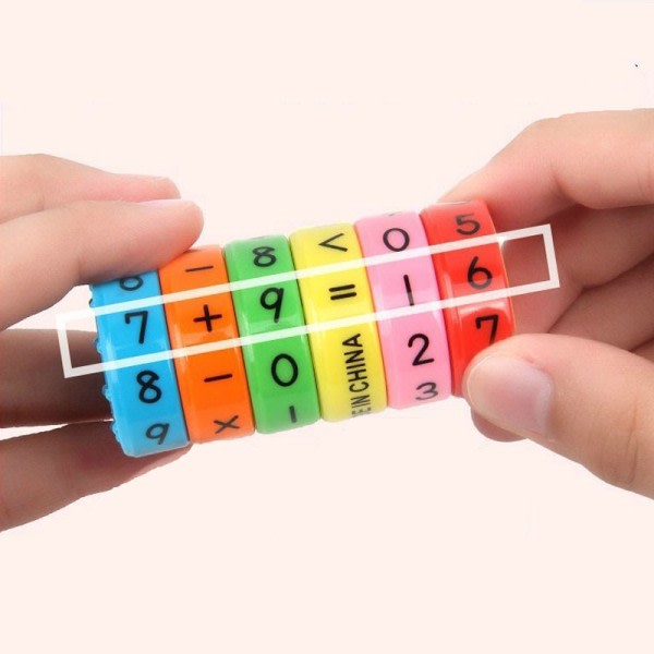 Barn Matematik Siffror Magic Kub Toy Montessori Pussel Spel Barn Lärande Utbildnings Matematik Magnetiskt block