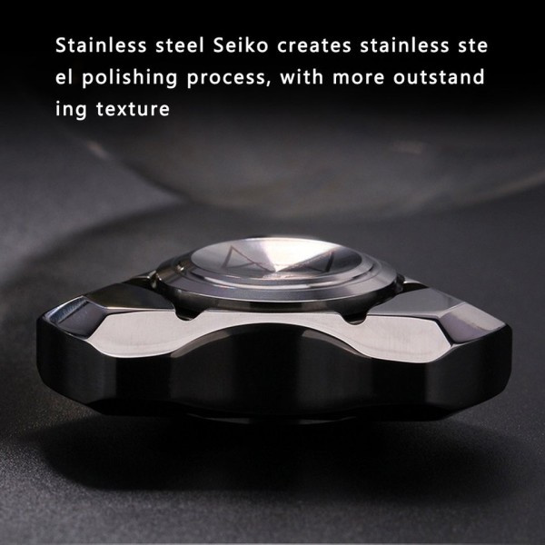 Rustfritt stål Hånd Spinner Fidget Silent Bearing Sink Legering Metal Ball Mute Edc Leker