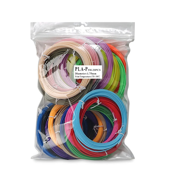 1,75mm värillinen 3D tulostus materiaalit 3D kynät100M  PCL PLA filamentti 1,75 mm