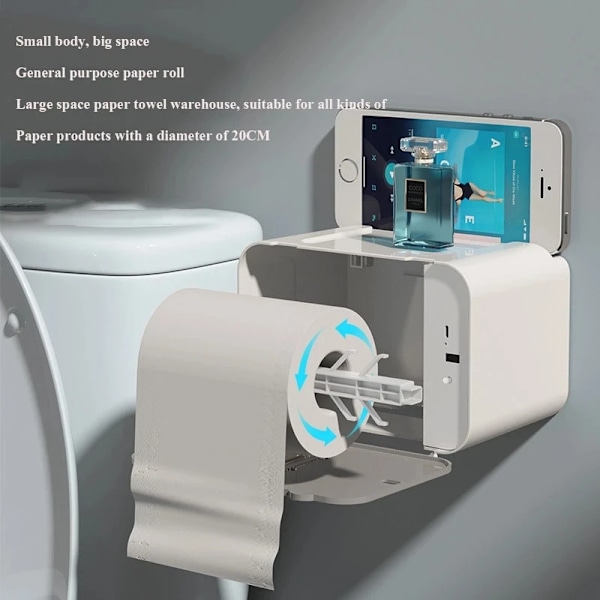 Induktio WC paperi pidike hylly automaattinen paperi Wc paperi teline seinälle wc paperi annostelija kylpyhuone tarvikkeet
