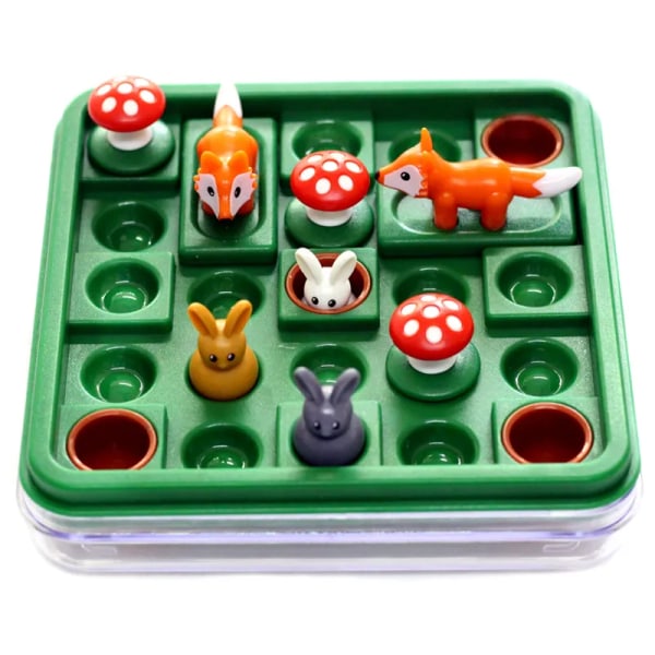 Bunny Bouncing Game Børn Puslespil Bræt Checkers Legetøj