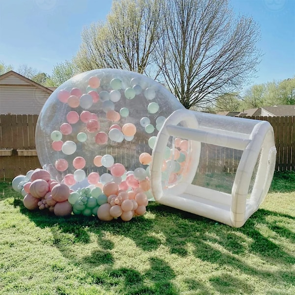 Ballong Uppblåsbar Bubbla Hus Med Bubbla Tält Transparent Dome Hus
