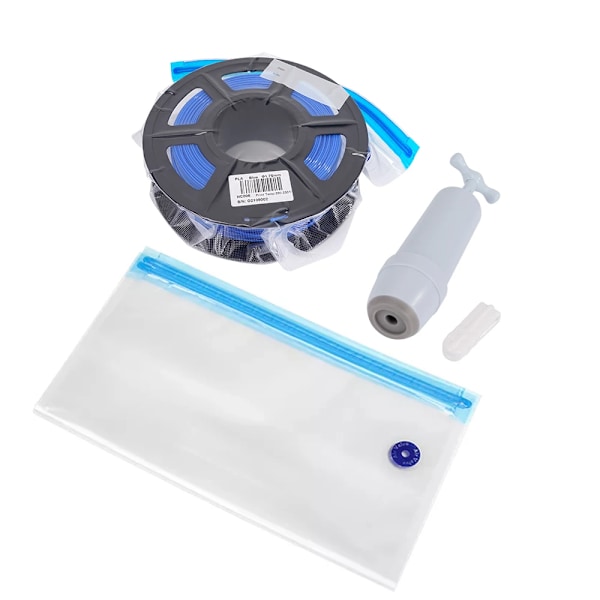10 poser PLA ABS TPU PETG Filament Vakuum pose Med håndtag luft pumpe 3D printer filamenter opbevaring pose tørretumbler keep 3D udskrivning tilbehør