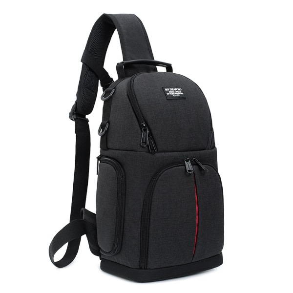 Kamera sling väska digital SLR foto väska stötsäker rem stativ hållare