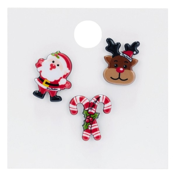 God jul broscher set för kvinnor jul strumpor jul träd älg emalj emblem liten brosch