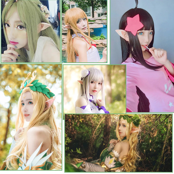 Salaperäiset enkeli tonttu korvat lateksi korvat keijulle cosplay asu asusteet
